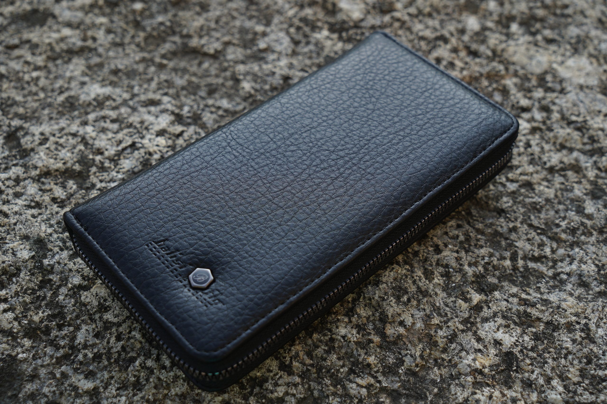 Long Leather Wallet + Phone Holder by NOIR & CO