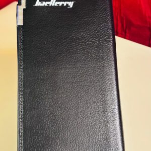 Executive Long Wallet - Premium PU Leather Zip Wallet For Men (Black)